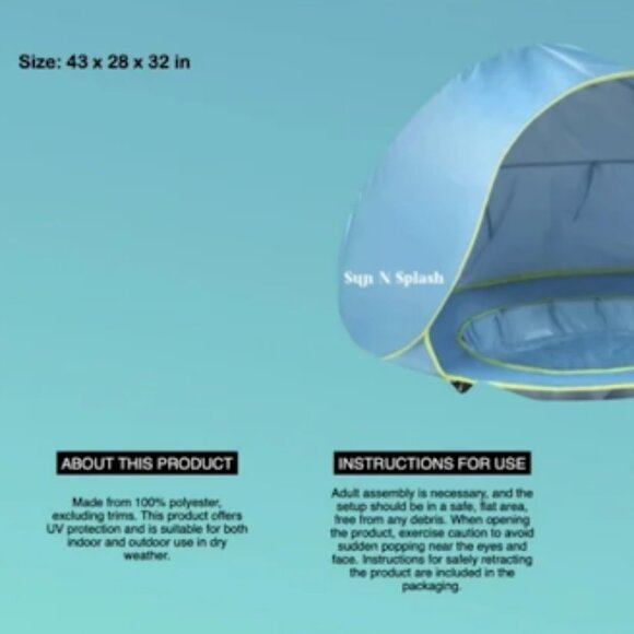 Baby Tent Pool - Picture 4 of 5